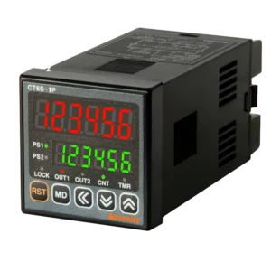 تایمر و کانتر دیجیتال آتونیکس مدل CT6S-2P با قابلیت نمایش دوگانه و خروجی‌های متنوع، ایده‌آل برای کنترل فرآیندهای صنعتی و سیستم‌های اتوماسیون. خرید تایمر آتونیکس از technill.com، نمایندگی رسمی آتونیکس در لاله زار تهران.