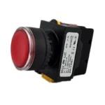 شستی استپ چراغدار قرمز 24 کوینو koino NS22-BM-L3CR0A1B با کنتاکت نرمال بسته (NC) و عملکرد لحظه‌ای، مناسب برای قطع جریان و توقف اضطراری در مدارهای صنعتی. این شستی با قطر 22 میلی‌متر و کیفیت ساخت بالا، یکی از بهترین گزینه‌ها برای استفاده در تابلوها