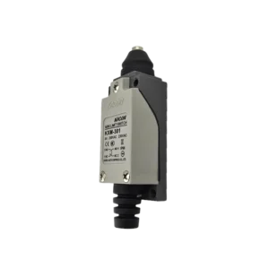 لیمیت سوئیچ کاکن KXM-301 با مشخصات فنی درج‌شده روی بدنه. این لیمیت سوئیچ صنعتی دارای اهرم غلطکی مقاوم، ظرفیت 6A در 250VAC، استاندارد IP66 ضدآب و گرد و غبار و کیفیت ساخت بالا برای اتوماسیون صنعتی و کنترل ماشین‌آلات است. محصول اصل کره جنوبی از برند KACON، با استاندارد CE اروپا و عملکرد طولانی‌مدت.