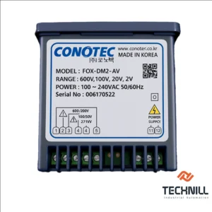 راهنمای خرید کنترلر دما و رطوبت 3 خرید مولتی پنل متر کنوتک FOX-DM2-AV از نمایندگی رسمی کنوتک در تهران لاله زار