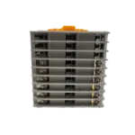 نمای پشت کنترلر دما آتونیکس مدل TCN4M-24R با پنل ترمینال‌های اتصال برای ورودی و خروجی‌های کنترلی. این کنترلر با طراحی صنعتی و قابلیت اتصال چند سنسور، مناسب برای تنظیم دقیق دما در فرآیندهای صنعتی است. خرید کنترلر دما Autonics TCN4M-24R با ضمانت کیفیت از technill.com.