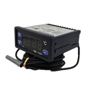 کنترلر دما کنوتک FOX-1004 همراه با سنسور دقیق، دارای نمایشگر دیجیتال و قابلیت تنظیم دما با دقت بالا. این دستگاه مناسب برای سیستم‌های کنترل دما در محیط‌های صنعتی، سردخانه‌ها و تجهیزات تهویه مطبوع است.کنترلر دما Conotec FOX-1004 با ضمانت کیفیت از technill.com.